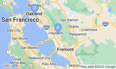 Cal State East Bay map
