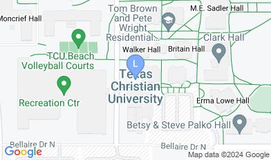 Texas Christian University Campus map Texas Christian University Campus map