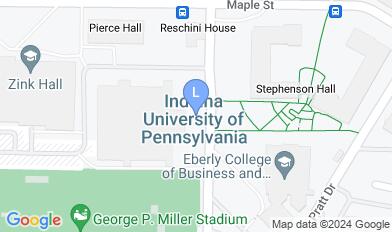 Indiana University of Pennsylvania Campus map Indiana University of Pennsylvania Campus map