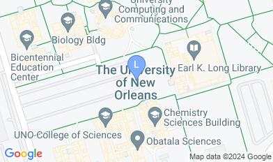 UNO New Orleans Campus map