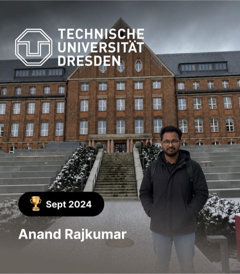 Anand Rajkumar – TU Dresden, Sept 2024