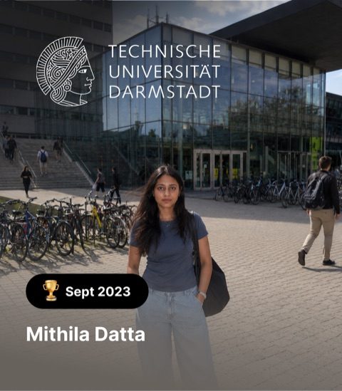 Mithila Datta – TU Darmstadt, Sept 2023