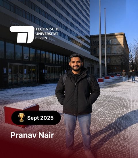 Pranav Nair – TU Berlin, Sept 2025